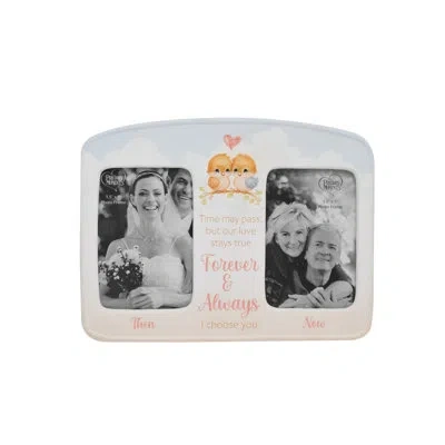 Precious Moments Lovebirds Then And Now Photo Picture Frame In White