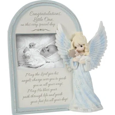 Precious Moments May God Send His Angels To Watch You And Guide You Photo Frame In Blue