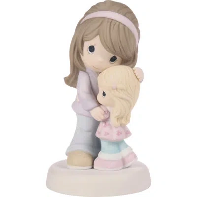 Precious Moments Mom And Daughter Hugging Pose Figurine 5.41 Inch In Purple