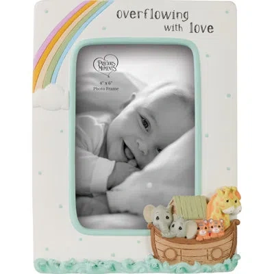 Precious Moments Noah's Ark Overflowing With Love Sculpted Photo Picture Frame In Multi