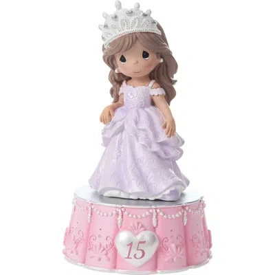 Precious Moments Quinceanera Birthday Girl Musical Figurine 6 Inch In Purple