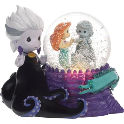 Precious Moments The Little Mermaid Ursula And Ariel Light Up Musical Snow Globe Waterball 4.92 Inch In Multi