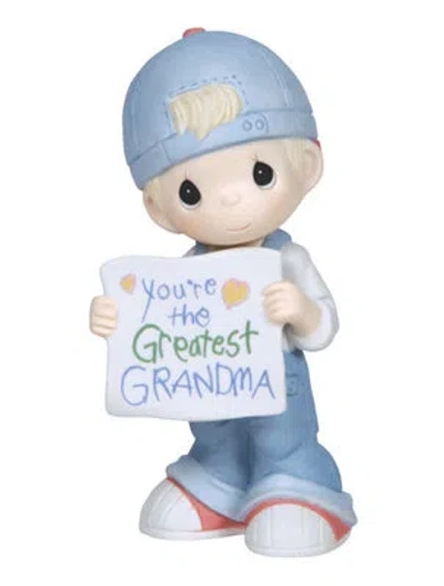 Precious Moments "you're The Greatest Grandma" Figurine In Blue