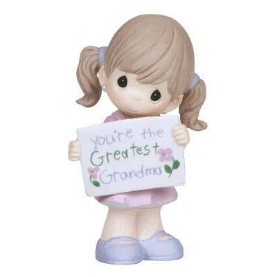 Precious Moments You're The Greatest Grandma Figurine, Girl In Multi