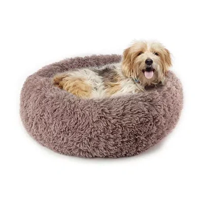 Precious Tails 24" Taupe Donut Pet Bed In Brown