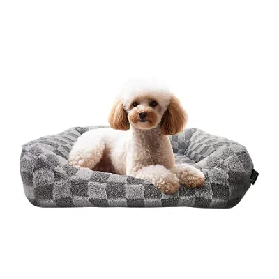 Precious Tails 26" Gray Cuddler Pet Bed