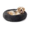 Precious Tails 28" Charcoal Donut Pet Bed In Black