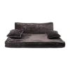 Precious Tails 35" Charcoal Orthopedic Pet Bed In Brown