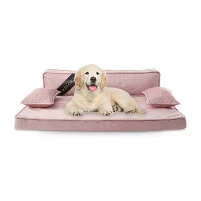 Precious Tails 35" Pink Orthopedic Pet Bed