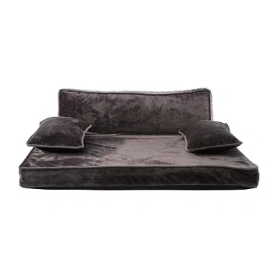 Precious Tails 39" Charcoal Orthopedic Pet Bed In Gray