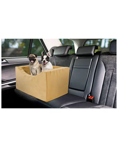 Precious Tails Co-pilot Pet Booster Car Seat In Brown