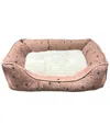 Precious Tails Details Microsuede Pet Bed In Brown