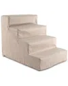 Precious Tails Herringbone High Density Foam 4 Steps Pet Dog Stairs