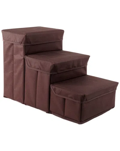 Precious Tails Padded 2 Step Pet Storage Foldable In Brown