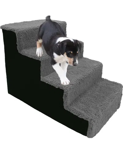 Precious Tails Sherpa Top High Density Foam Stairs With 4 Steps