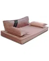 Precious Tails Medium Modern Sofa Pet Bed In Pink