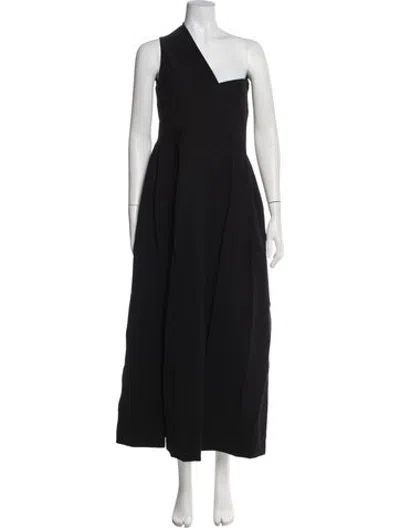 Pre-owned Preen By Thornton Bregazzi Acetate Long Dress In Black