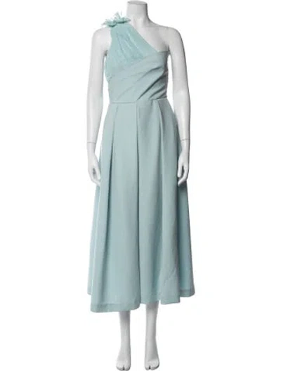 Pre-owned Preen By Thornton Bregazzi Acetate Long Dress In Blue