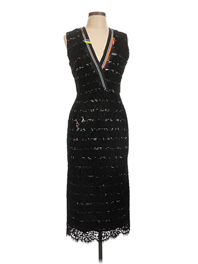 Pre-owned Preen By Thornton Bregazzi Cocktail Dress In Black