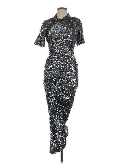 Pre-owned Preen By Thornton Bregazzi Cocktail Dress In Silver
