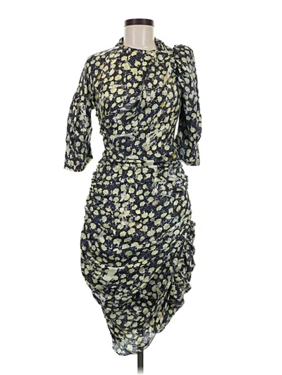 Pre-owned Preen By Thornton Bregazzi Cocktail Dress In Yellow