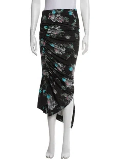 Pre-owned Preen By Thornton Bregazzi Floral Print Midi Length Skirt In Multi