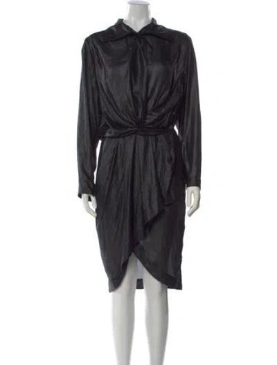Pre-owned Preen By Thornton Bregazzi Knee-length Dress In Black