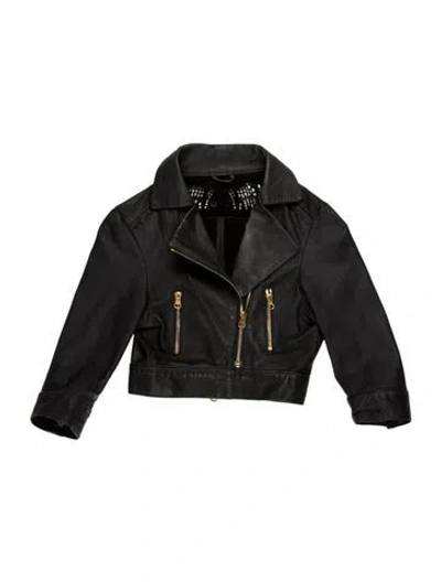 Pre-owned Preen By Thornton Bregazzi Leather Jacket In Black