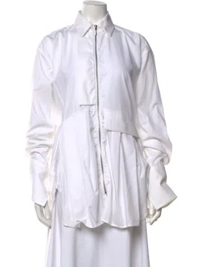Pre-owned Preen By Thornton Bregazzi Long Sleeve Top In White