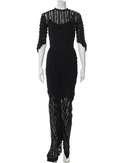 Pre-owned Preen By Thornton Bregazzi Nylon Long Dress In Multi