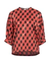 Preen By Thornton Bregazzi Woman Top Tomato Red Size L Polyester, Elastane In Tomato Red