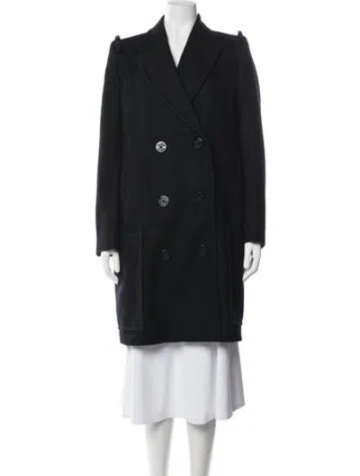 Pre-owned Preen By Thornton Bregazzi Wool Coat In Black