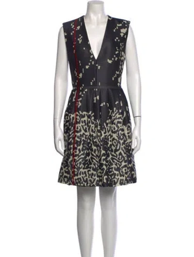 Pre-owned Preen By Thornton Bregazzi Wool Knee-length Dress In Multi