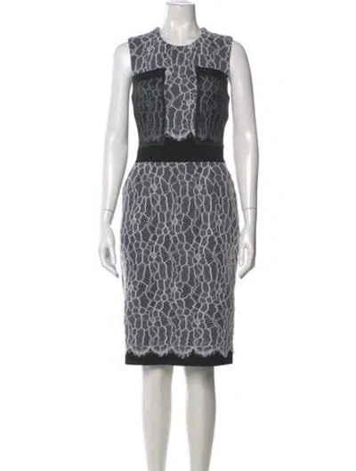 Pre-owned Preen By Thornton Bregazzi Wool Knee-length Dress In Multi