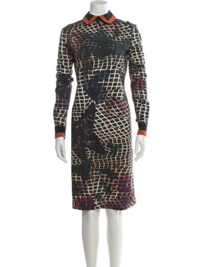 Pre-owned Preen By Thornton Bregazzi Wool Knee-length Dress In Multi