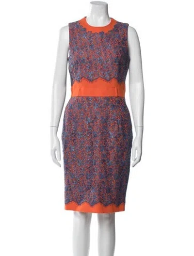 Pre-owned Preen By Thornton Bregazzi Wool Knee-length Dress In Multi
