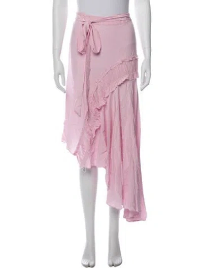 Pre-owned Preen Line Cutout Accent Midi Length Skirt In Purple