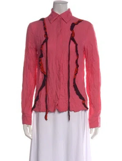 Pre-owned Preen Line Long Sleeve Top In Pink