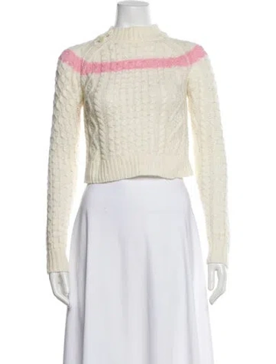 Pre-owned Preen Line Mock Neck Sweater In Neutral