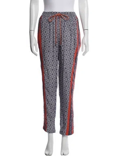 Pre-owned Preen Line Printed Straight Leg Pants In Purple
