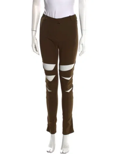 Pre-owned Preen Line Skinny Leg Pants In Brown