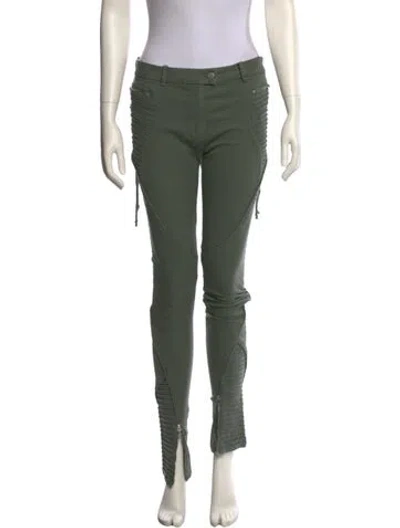 Pre-owned Preen Line Skinny Leg Pants In Green