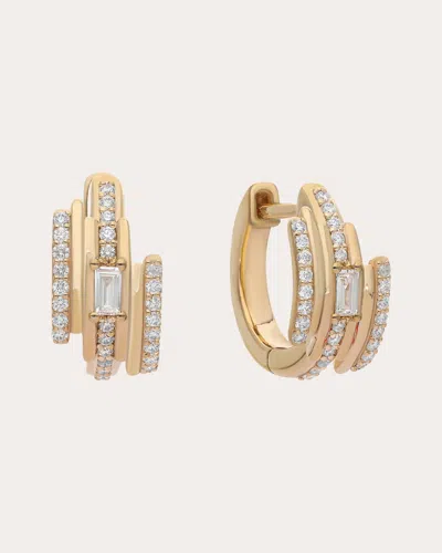 Preeti Sandhu Women's Diamond & 14k Gold Aleyna Huggie Earrings