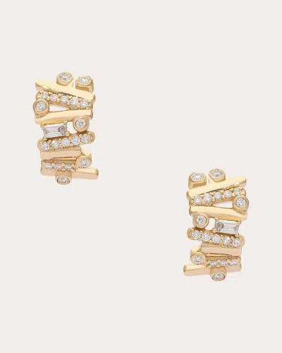 Preeti Sandhu Women's Diamond & 14k Gold Ethereal Dream Huggie Earrings