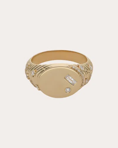 Preeti Sandhu Women's Diamond & 14k Gold Ethereal Signet Ring