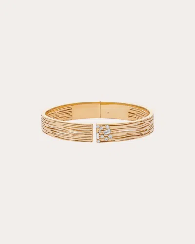 Preeti Sandhu Women's Diamond & 14k Gold Rivulet Soul Cuff Bracelet