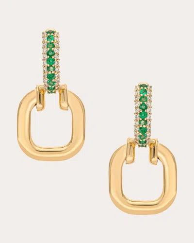 Preeti Sandhu Women's Emerald & Diamond Pillow Talk Drop Earrings In Green