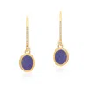 Preeti Sandhu Women's Gold / Blue Ara Woven Lapis Lazuli Drop Earrings