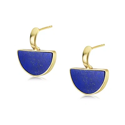 Preeti Sandhu Women's Gold / Blue Skye Earrings  - Blue & Gold In Multi