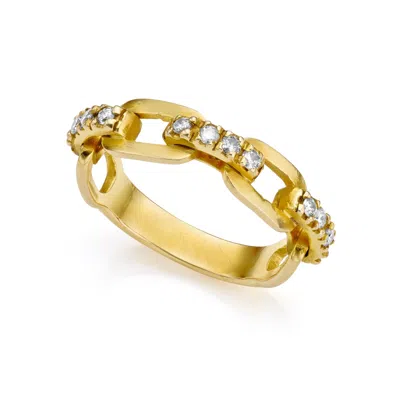 Preeti Sandhu Women's Gold Diamond Link Ring